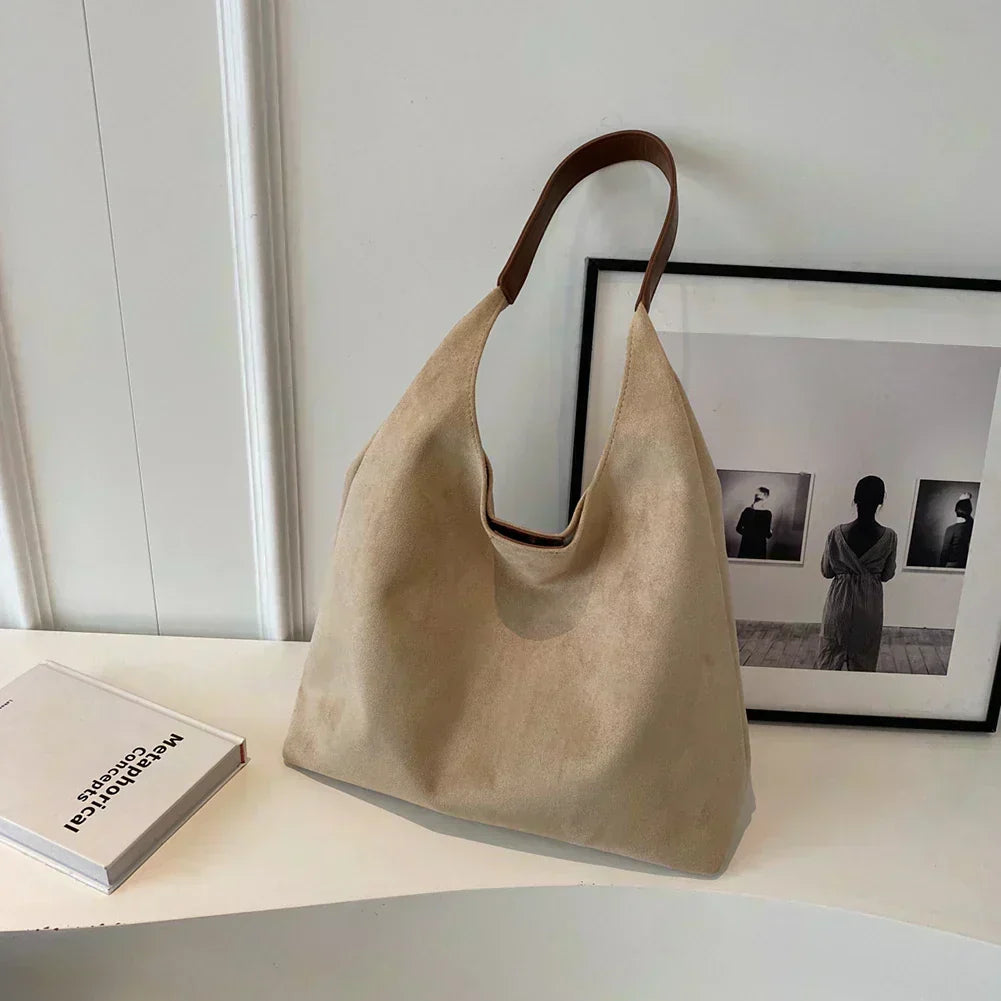 Suede Hobo Bag