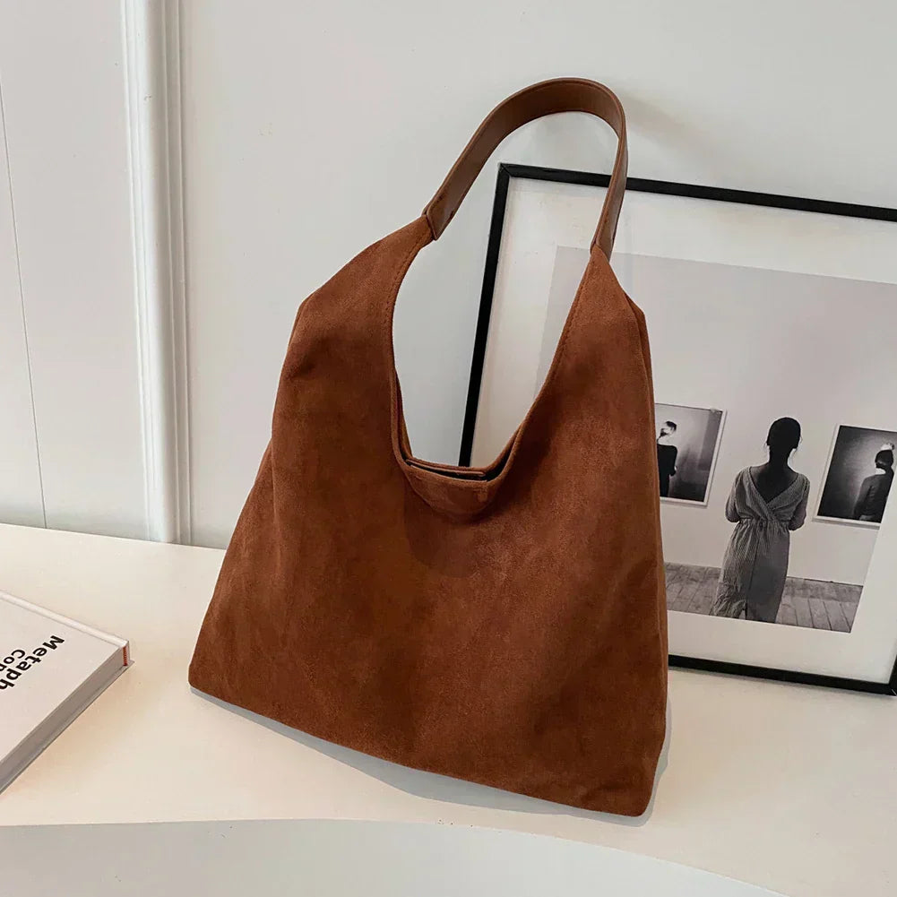 Suede Hobo Bag