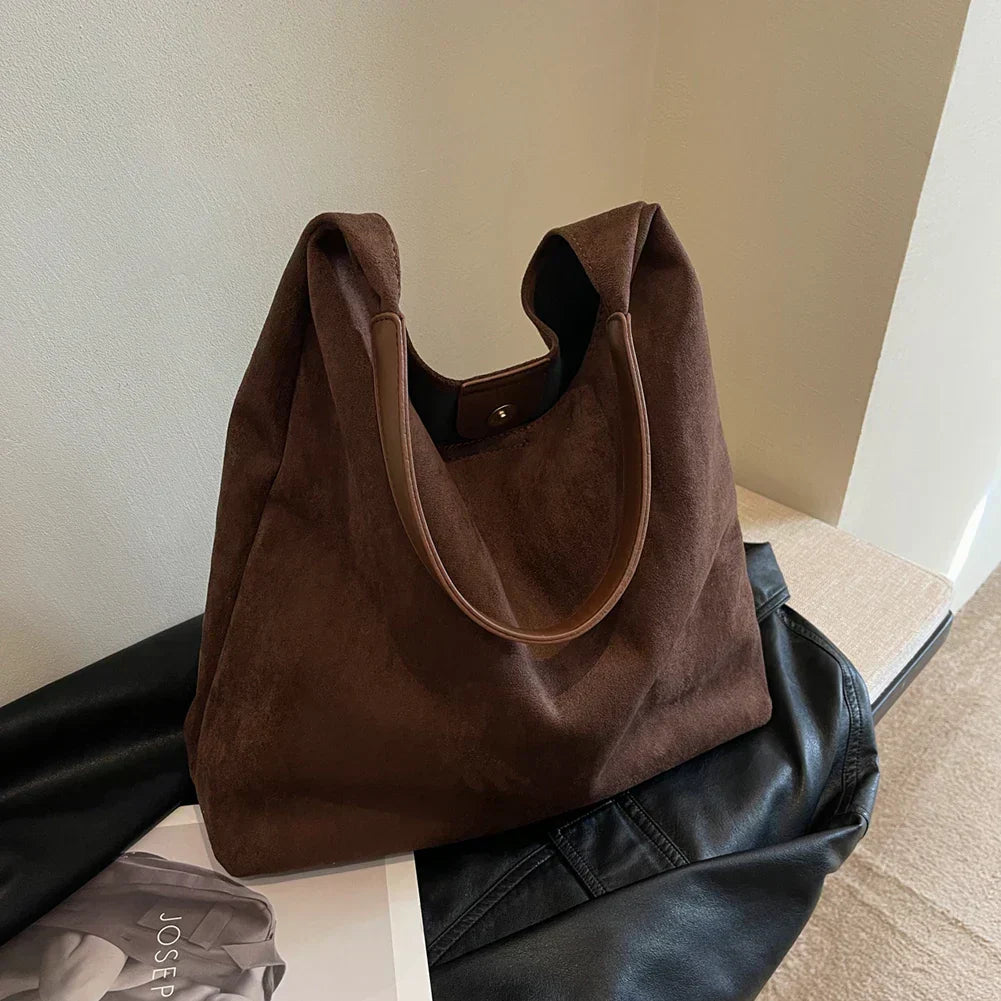 Suede Hobo Bag
